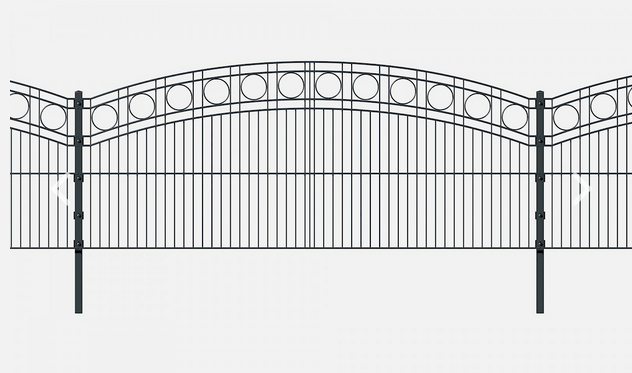 Schmuckzaun Oberbogen Kreis 