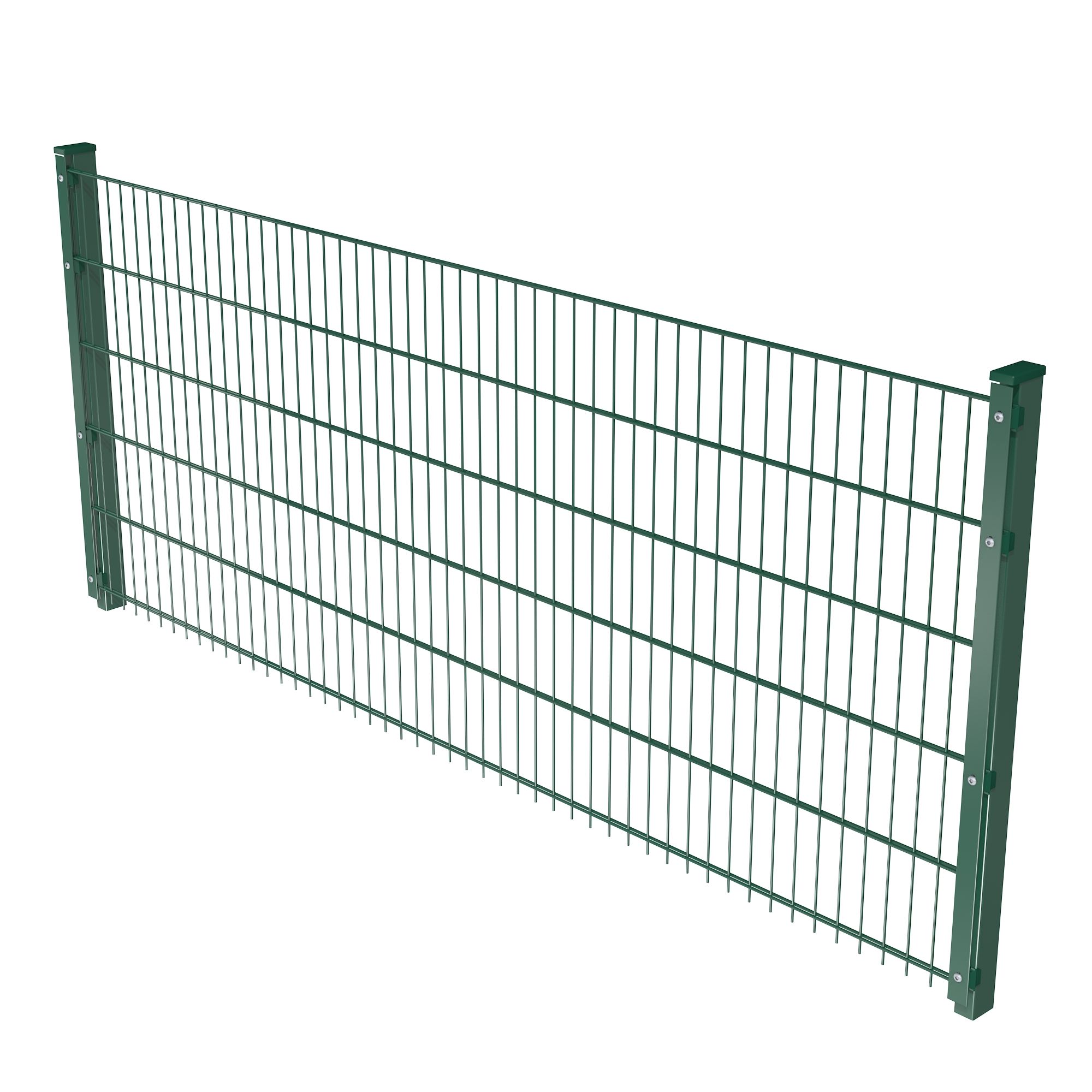 Komplettes Zaunset 8/6/8 Moosgrün