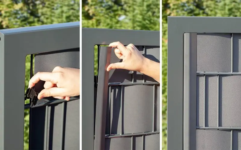 Sichtschutz Klemmleiste für 8/6/8 Torfüllung 