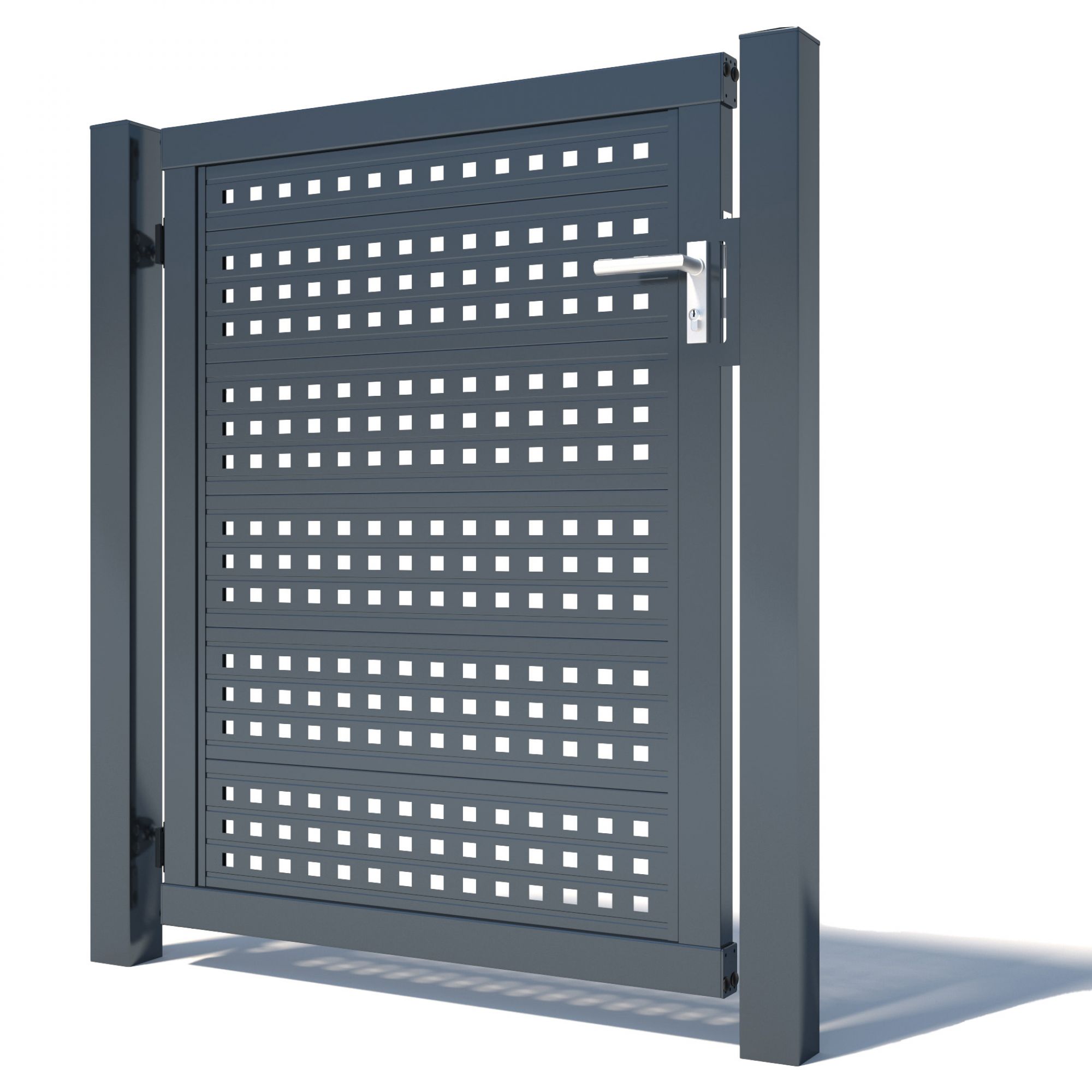 Paneeltür Lochblech RAL 7016