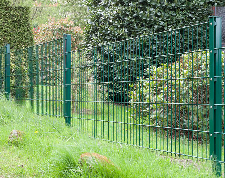 Komplettes Zaunset 6/5/6 Moosgrün