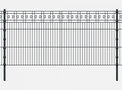 Schmuckzaun C-Schnörkel 