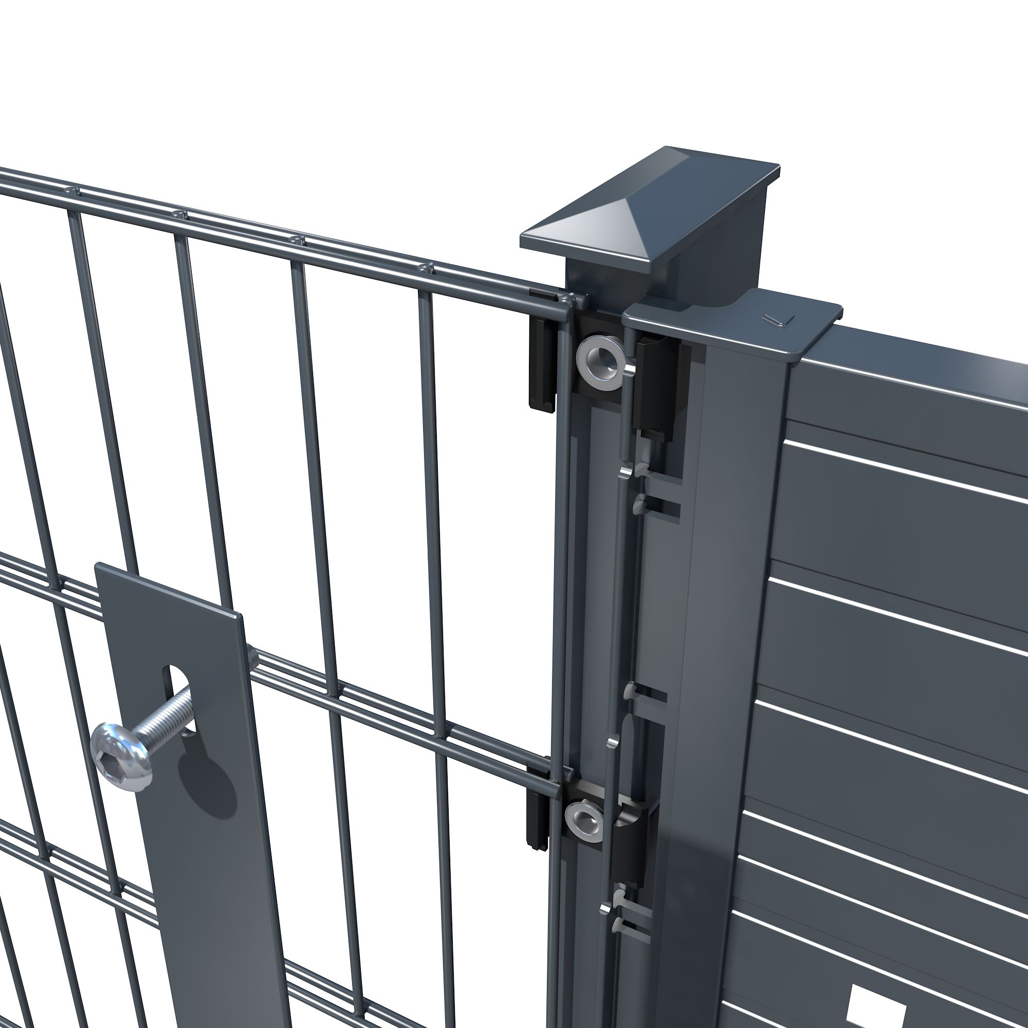 Zaunpaneele Lattenoptik -Mittel-