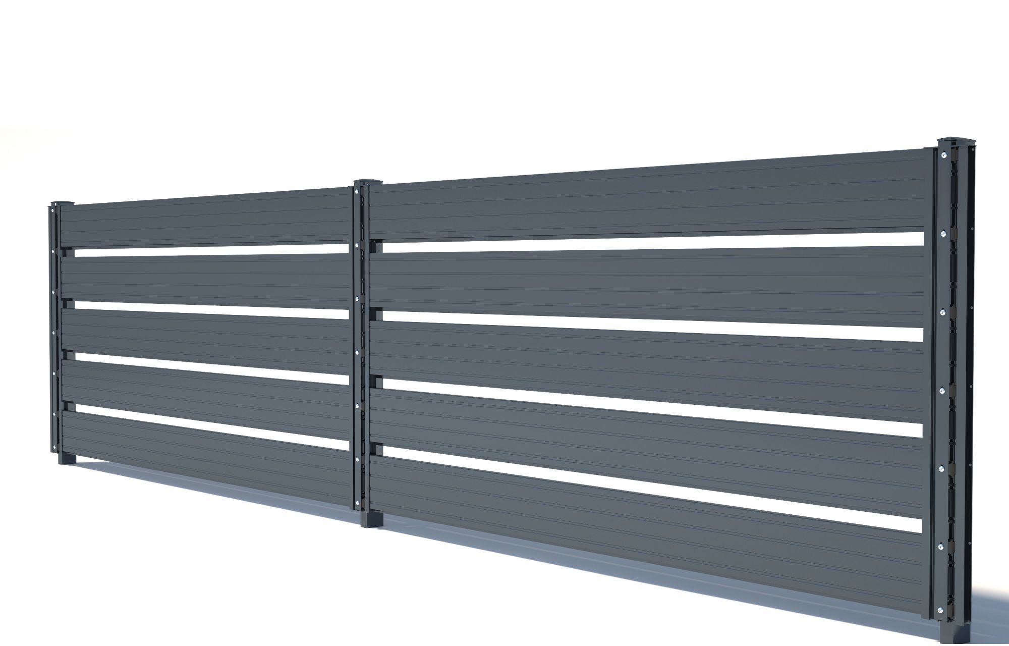 Zaunpaneele Lattenoptik -Groß-