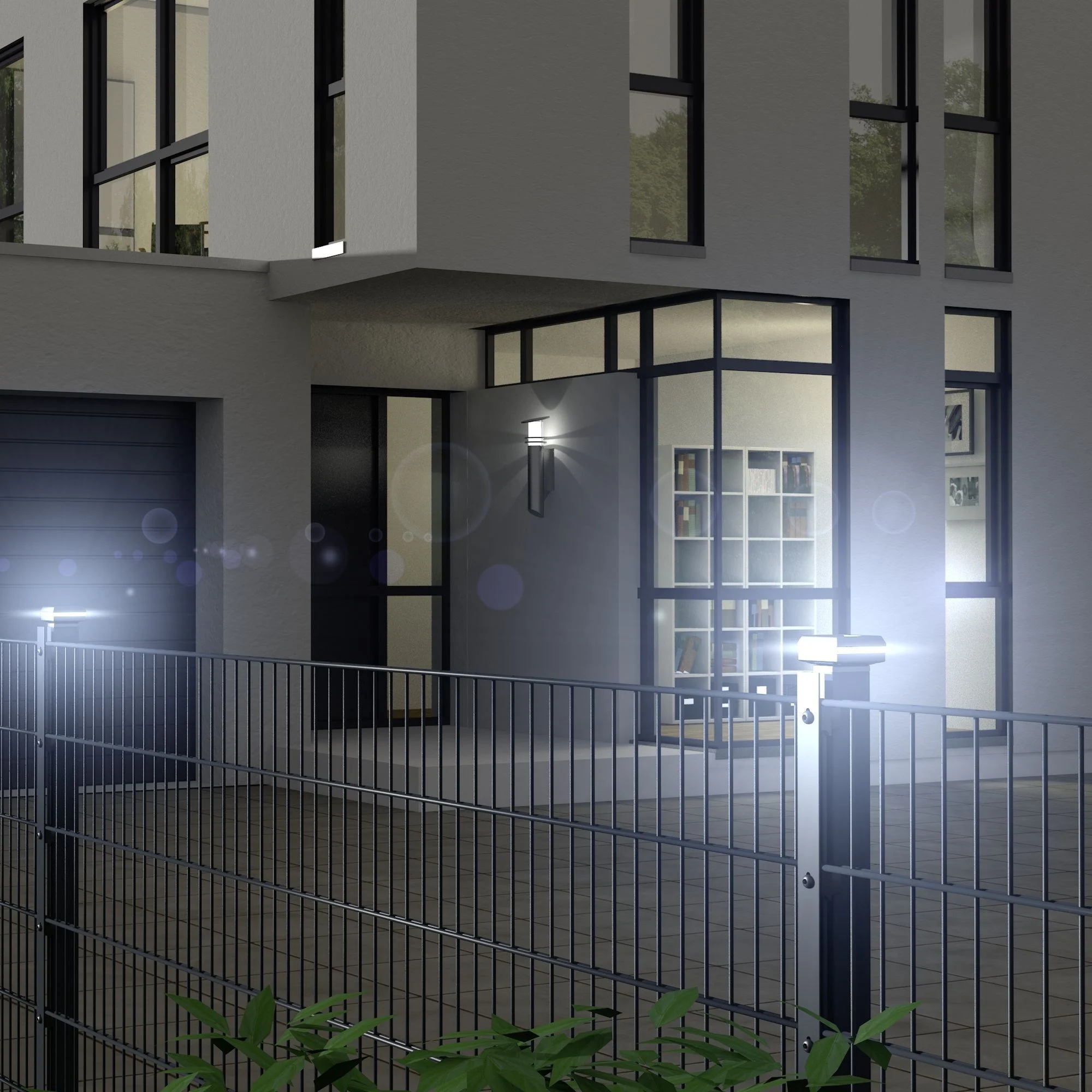 LED Solarkappe 2er Set 80/80 Blister