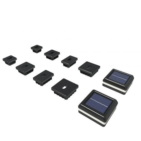 LED Solarkappe 2er Set 80/80 Blister