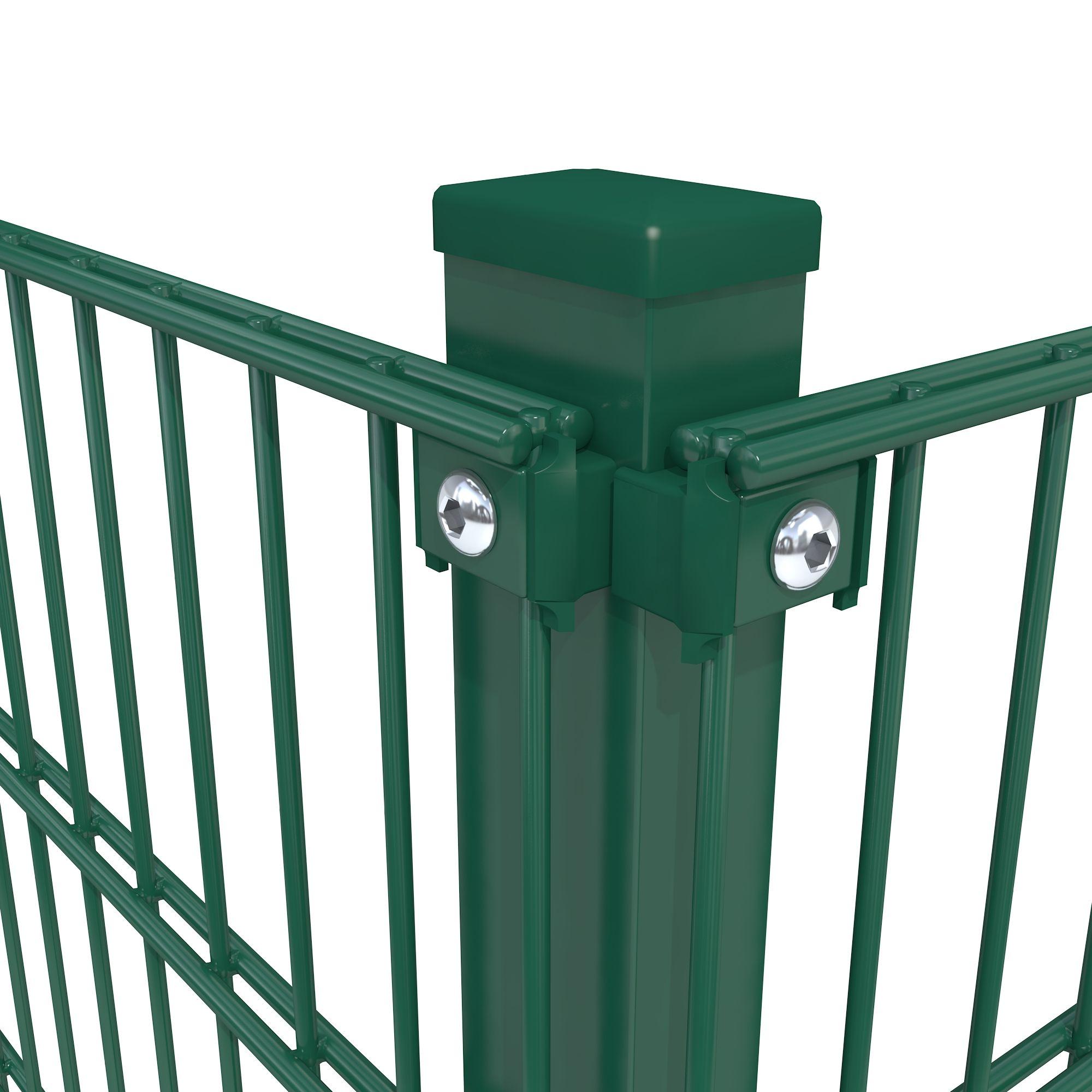 Komplettes Zaunset 6/5/6 Moosgrün