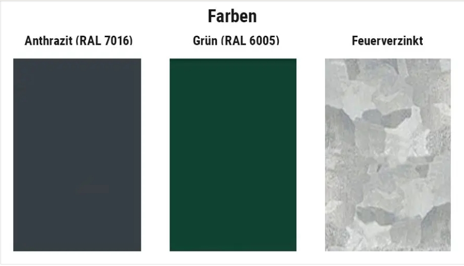 Abdeckschiene Moosgrün