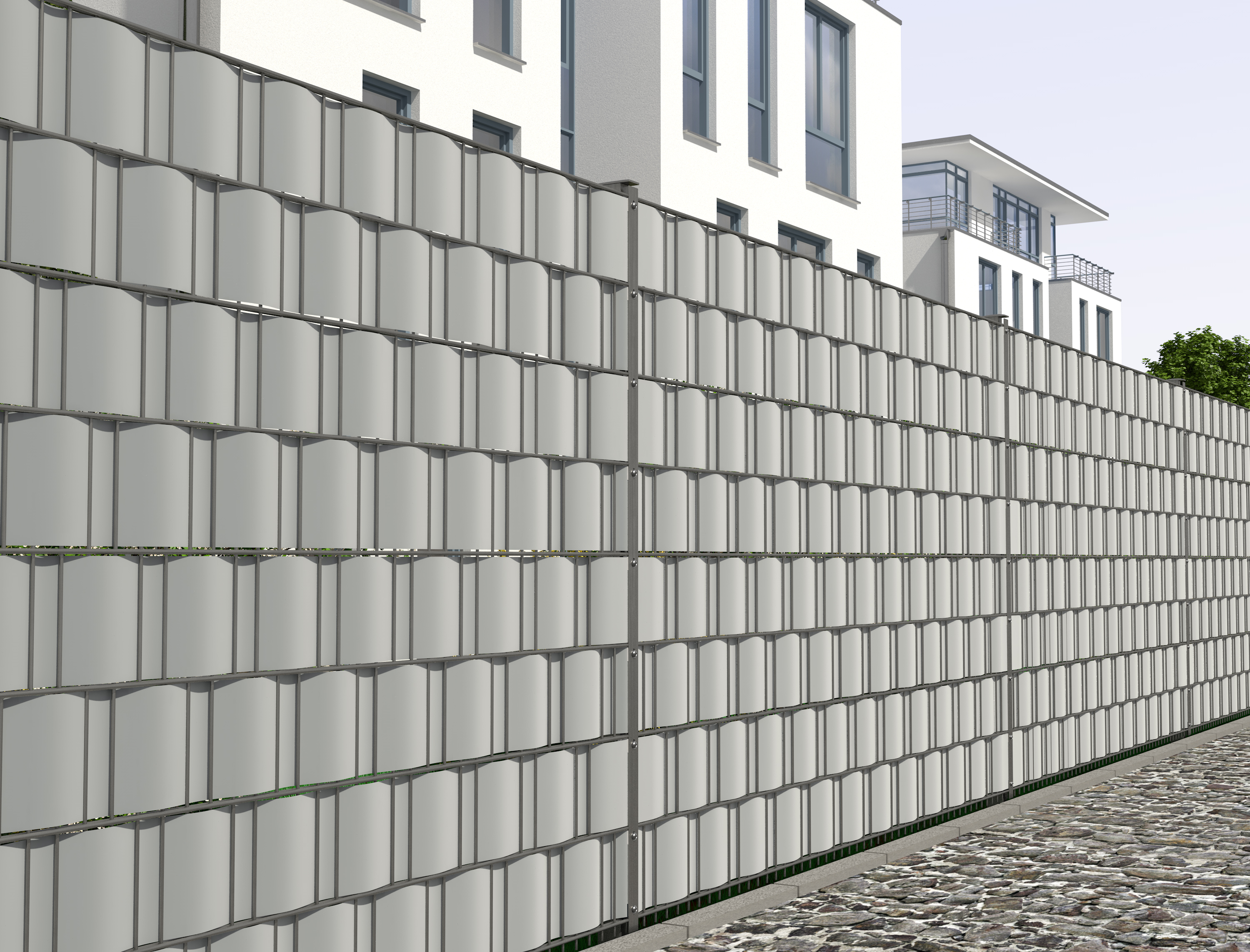 Sichtschutzstreifen Basic Fenstergrau
