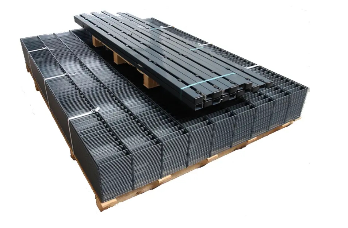 Zaunpaket 25m + Drehflügeltor RAL7016 Anthrazitgrau