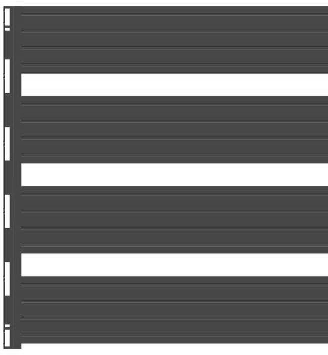 Zaunpaneele Lattenoptik -Groß-