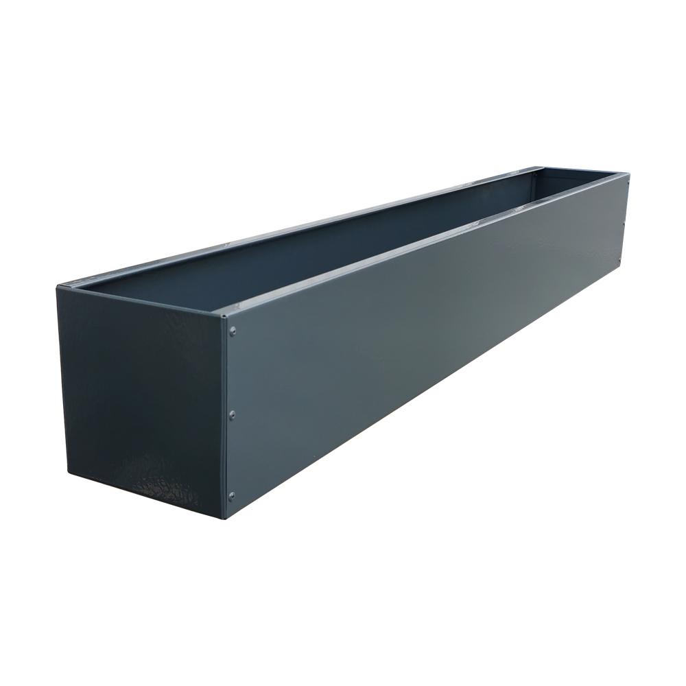 Blumenkasten verzinkt lackiert,14x14cm, L80cm