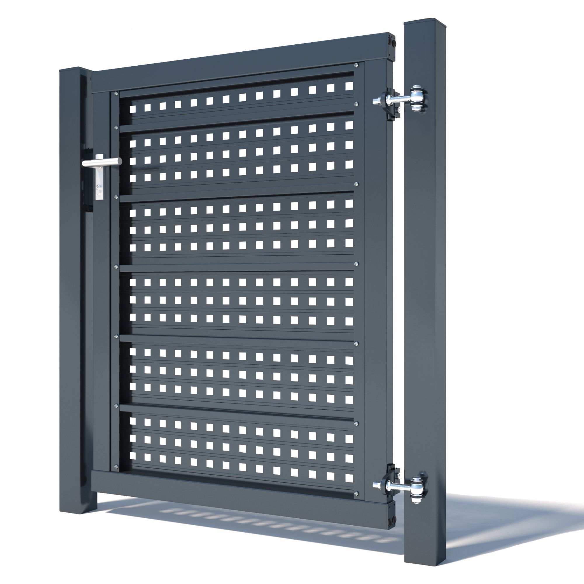 Paneeltür Lochblech RAL 7016