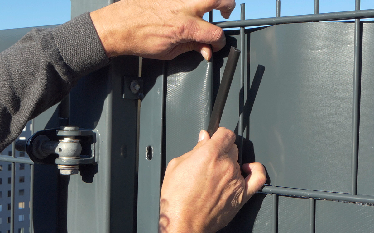 Klemmschienen für Sichtschutz 20er Set