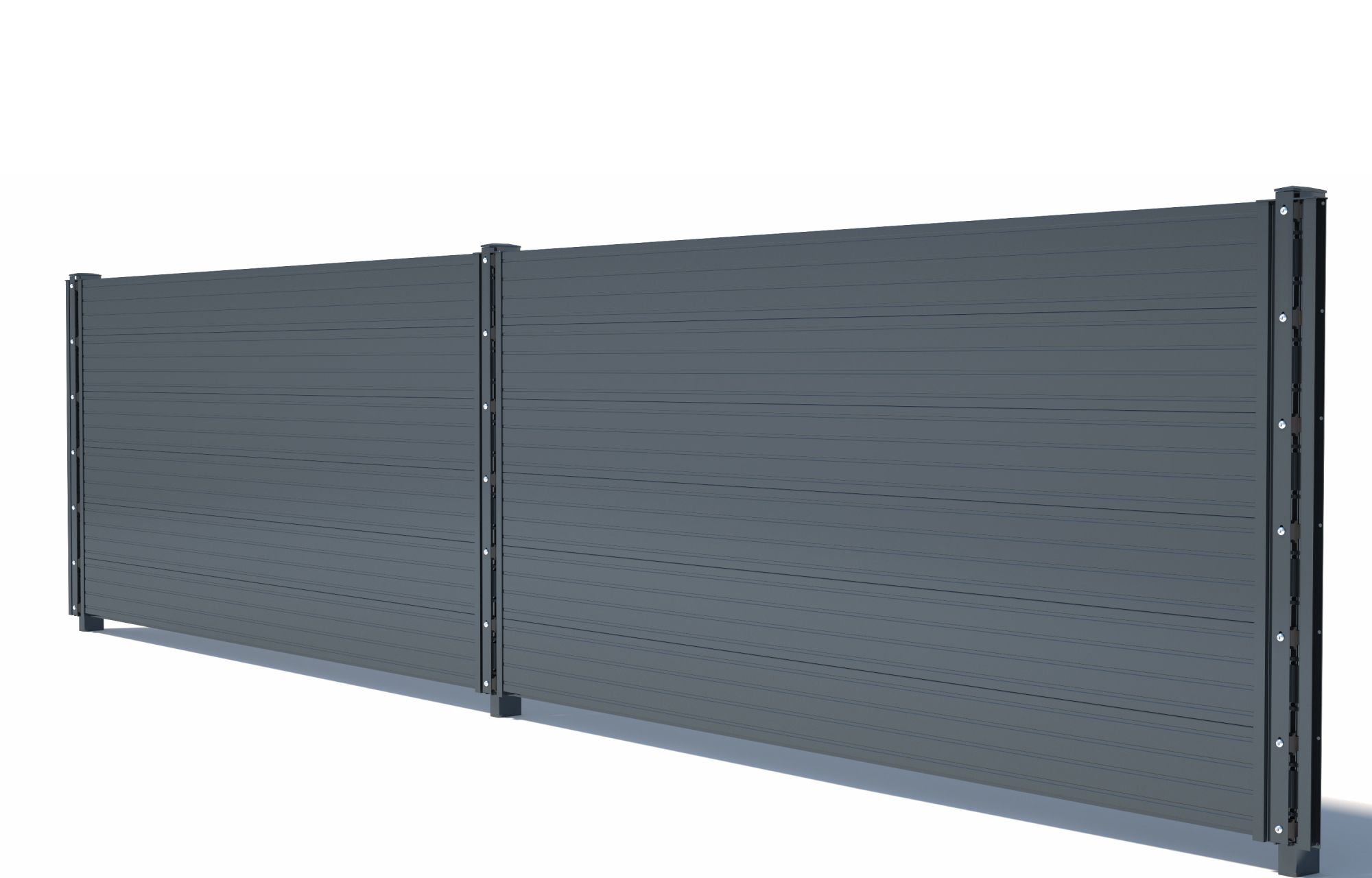 Zaunpaneele Glattblech -geschlossen-