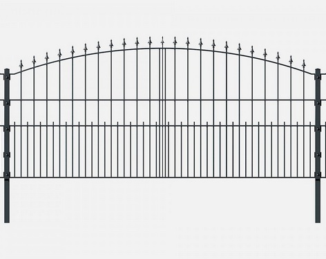 Schmuckzaun Oberbogen und Spitze 