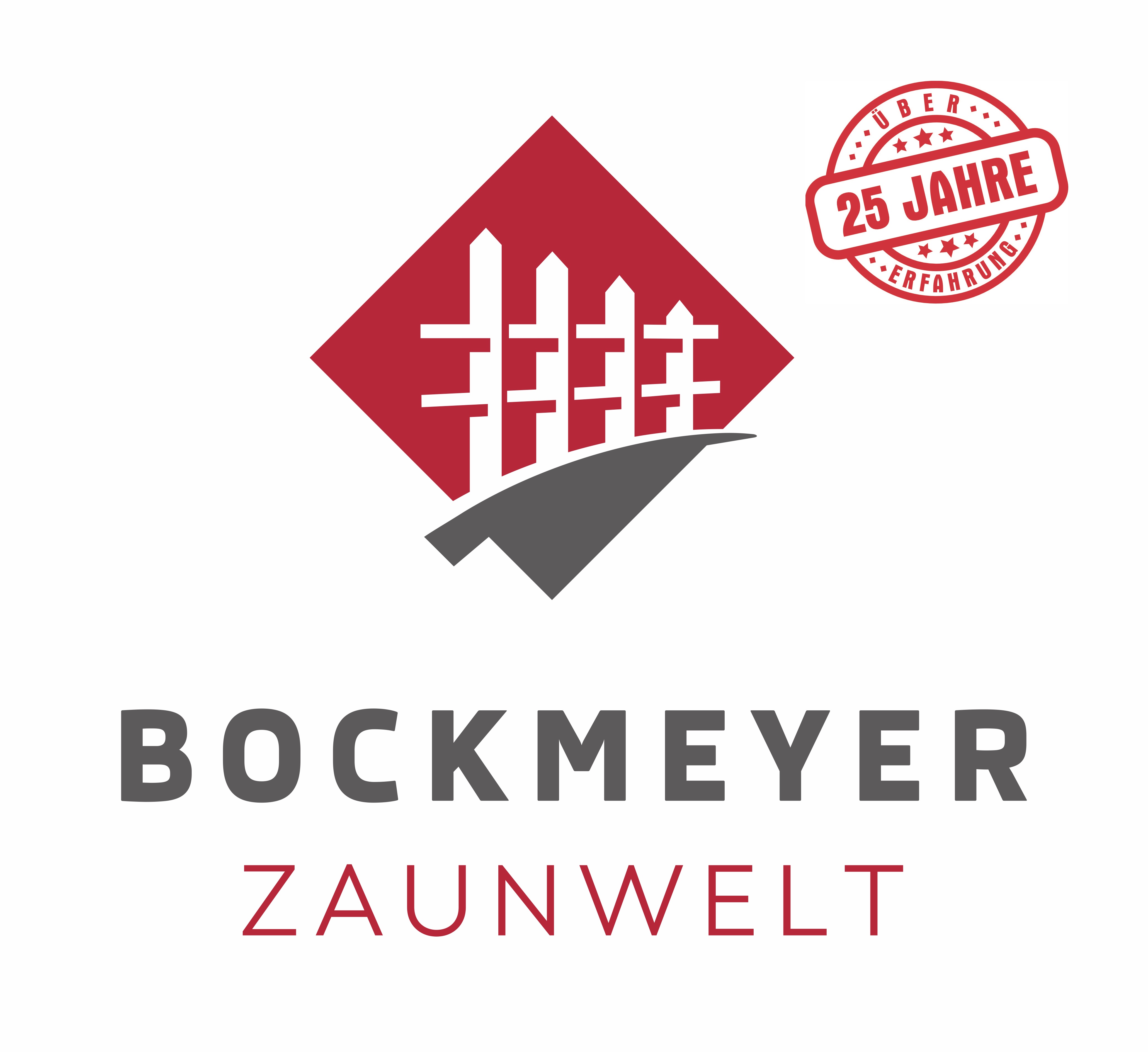 Bockmeyer Zaunwelt - Logo inkl. 25 Jahre Button