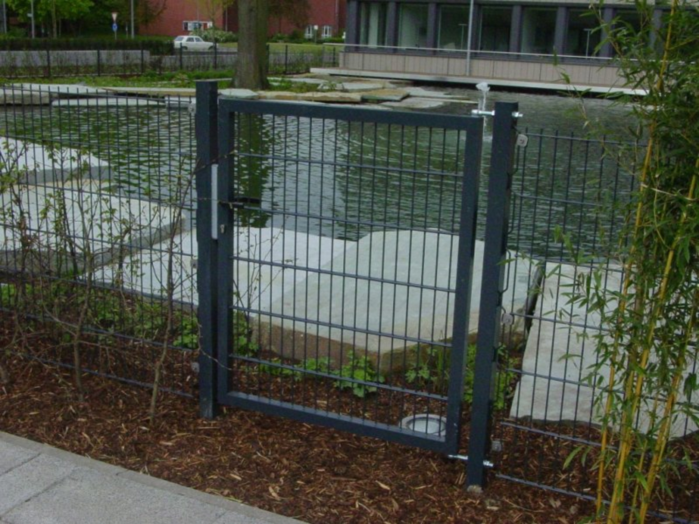 Kombitor 1-flg. Anthrazitgrau