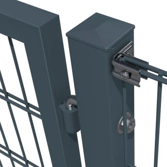 Paneeltür Lochblech RAL 7016