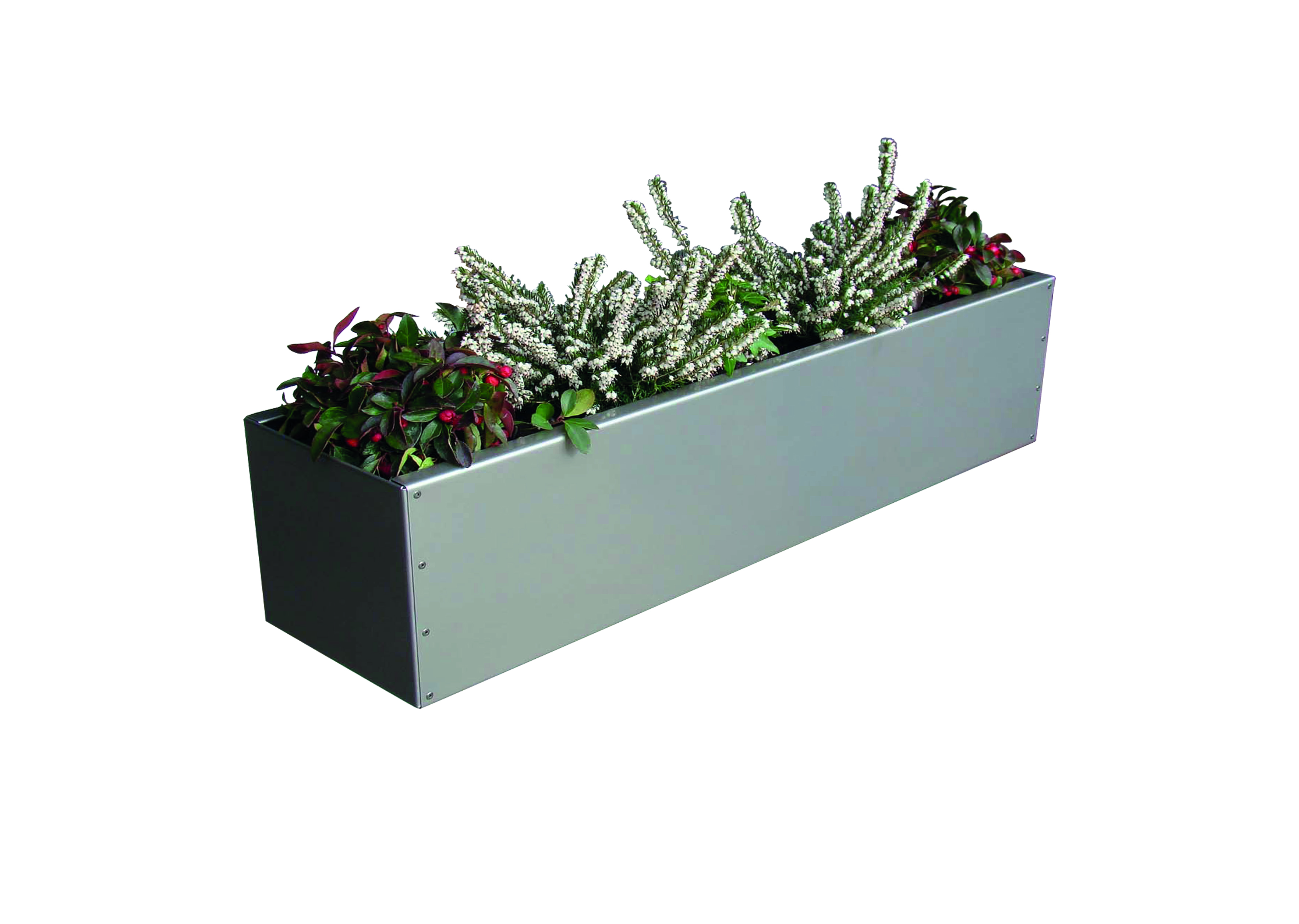 Blumenkasten verzinkt lackiert,14x14cm, L80cm