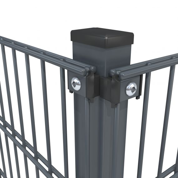 Komplettes Zaunset 6/5/6 Anthrazitgrau