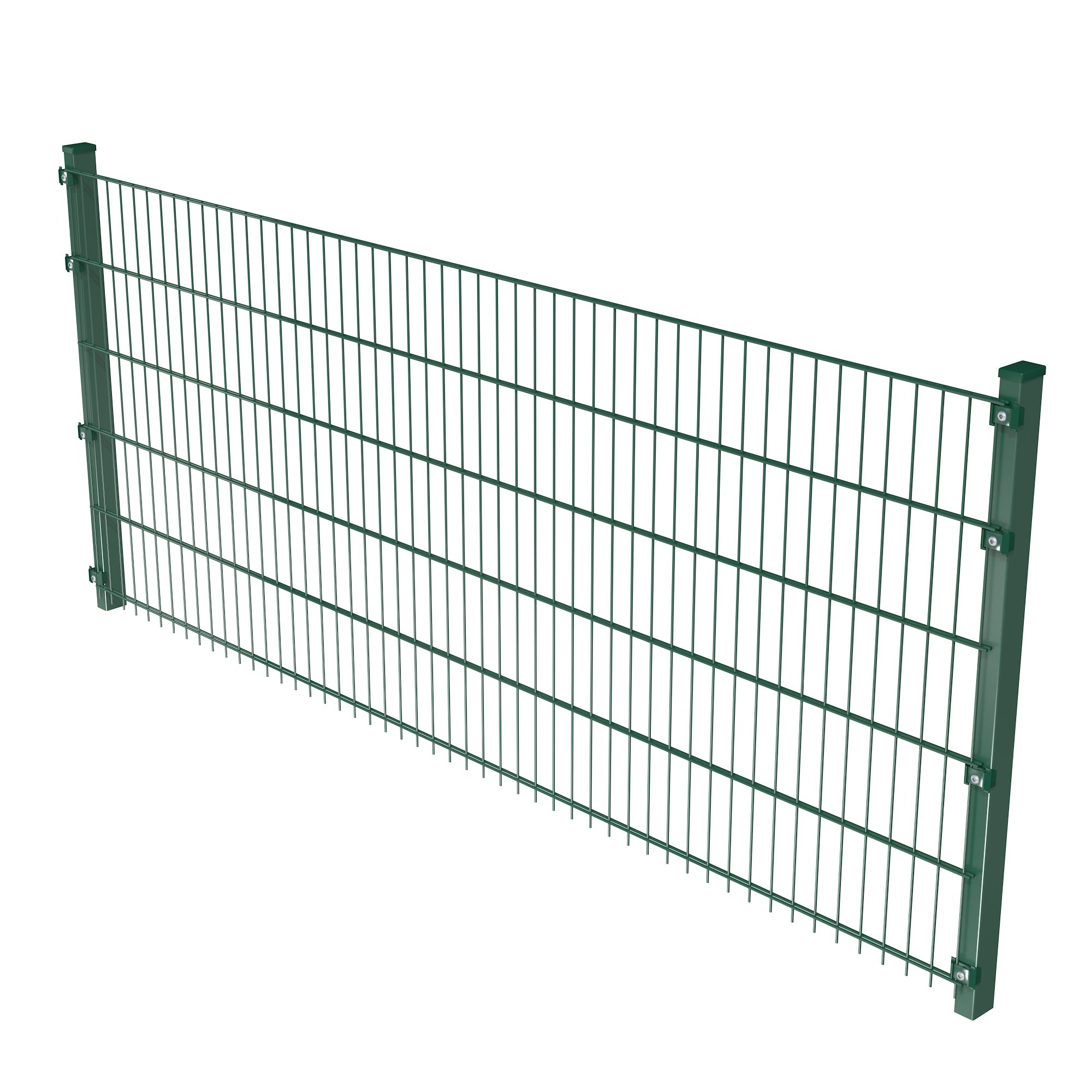 Komplettes Zaunset 6/5/6 Moosgrün